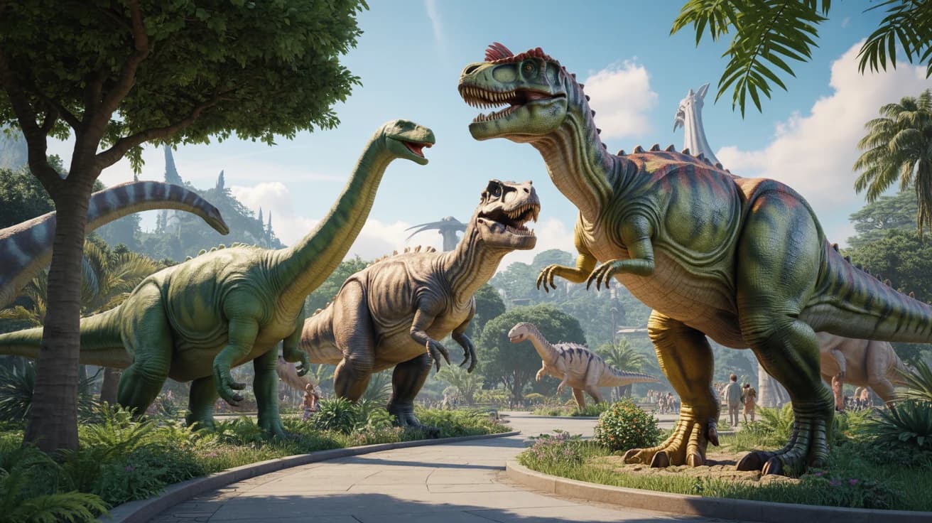 Un parc ludique pour découvrir l'univers des dinosaures