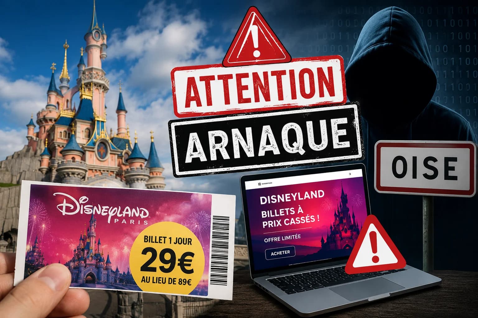 Des billets Disneyland à prix cassés ? Cette arnaque fait déjà des victimes dans l'Oise