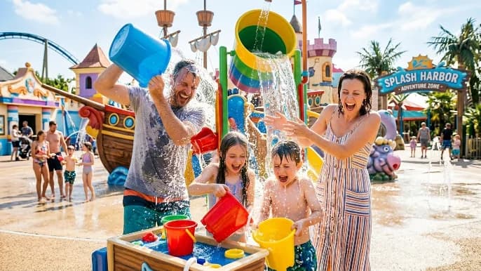 Parc d'attraction en canicule : profiter sans coup de chaud