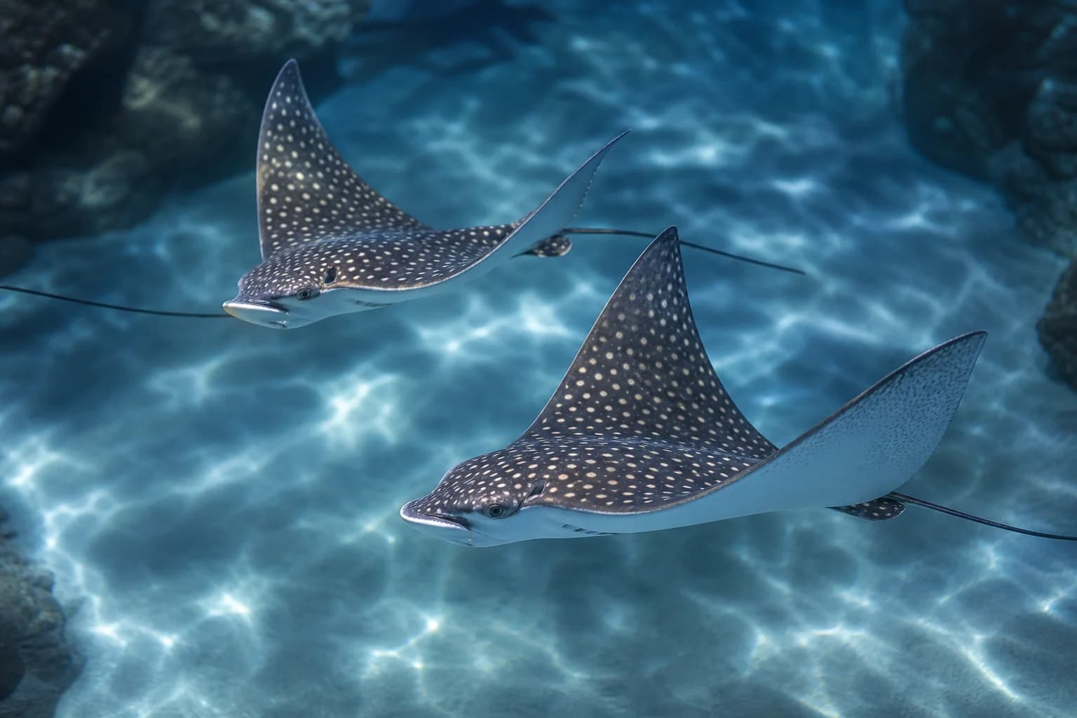 Naissance de deux raies léopards à l'Aquarium de Biarritz