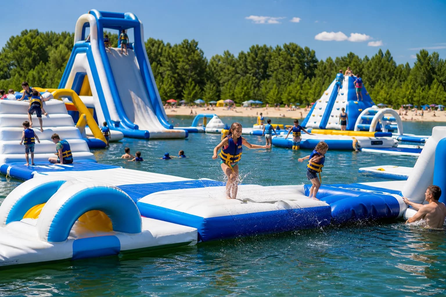 Le plus grand parc aquatique gonflable du monde est en France