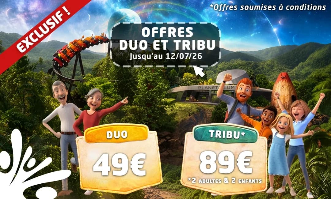 Vulcania propose des offres exceptionnelles jusqu'au 12 juillet 2026